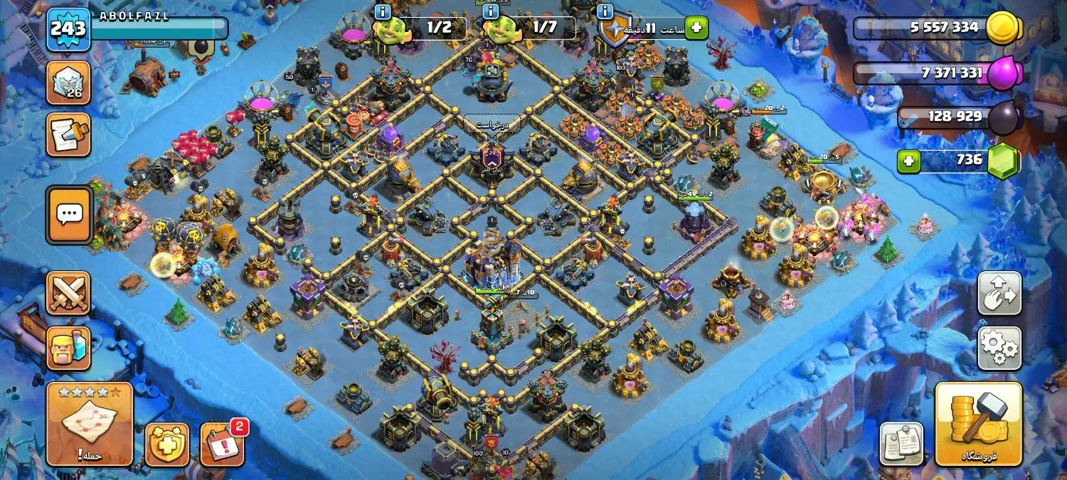 اکانت کلش تان 18|کنسول، بازی ویدئویی و آنلاین|تربت‌حیدریه, کلاته توکلی|دیوار