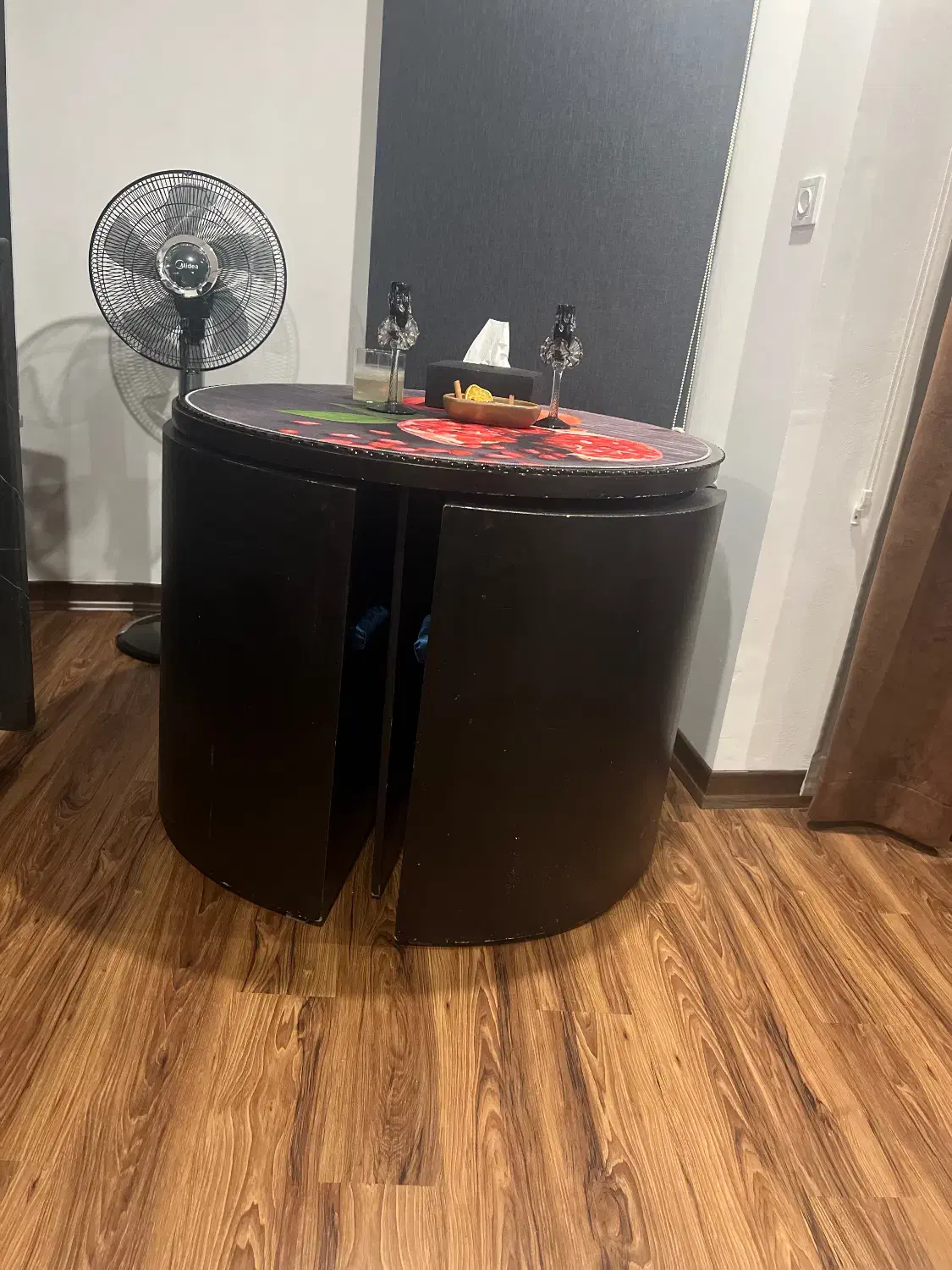 میزنهار خوری ۴ نفره جمع شو با شیشه رومیز|میز و صندلی غذاخوری|محمودآباد, |دیوار