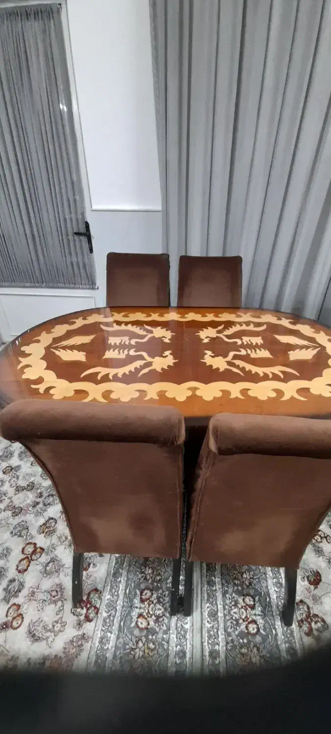 میز غذاخوری ۴ نفره|میز و صندلی غذاخوری|قم, زنبیل آباد|دیوار