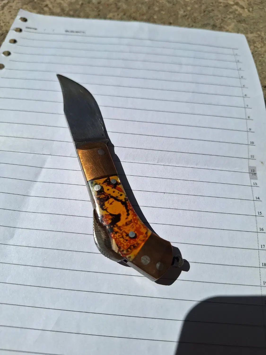 چاقو نیریز کهنه|کلکسیون اشیاء عتیقه|شیراز, لشکری|دیوار