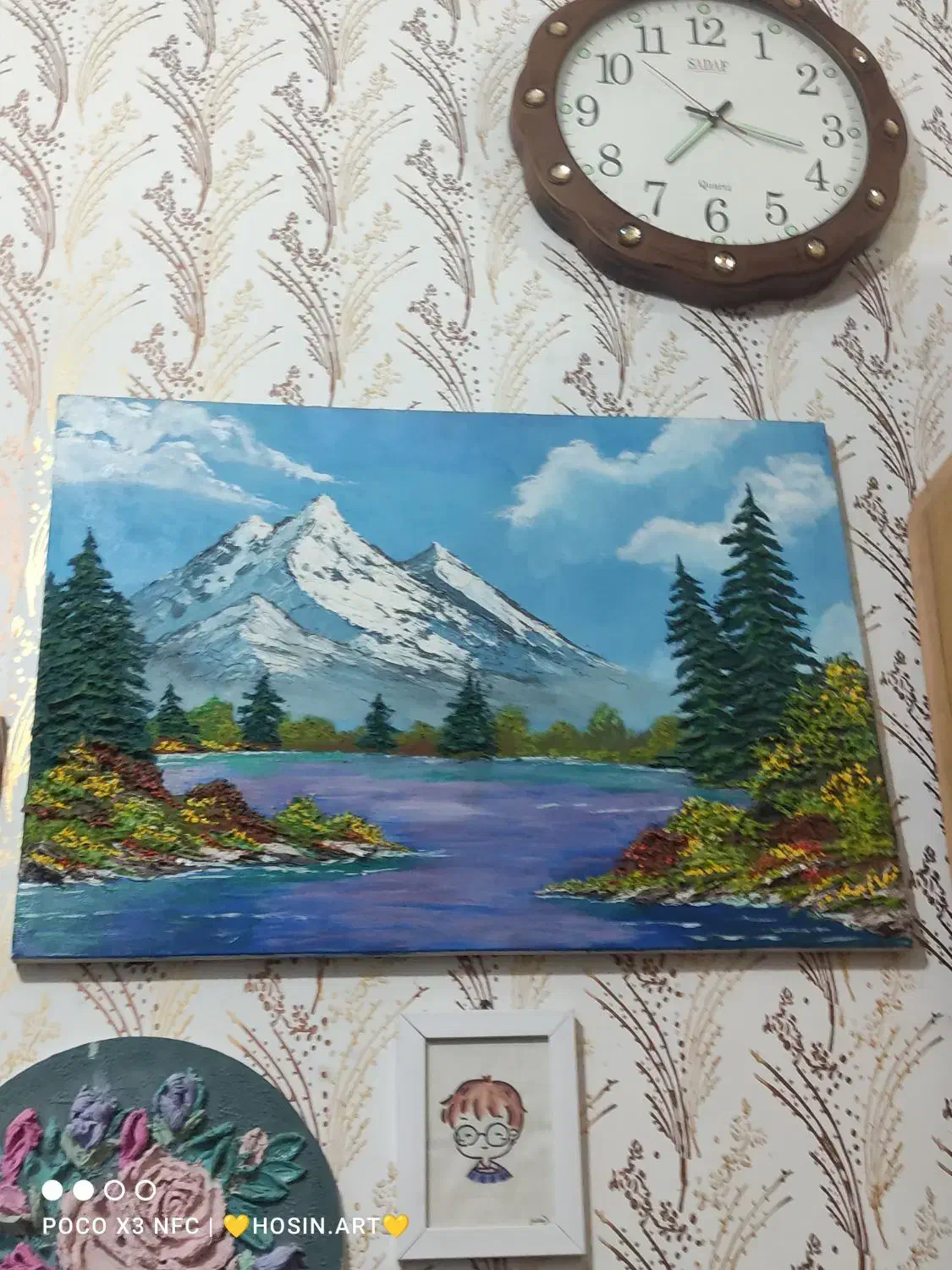 تابلو نقاشی منظره برجسته|تابلو، نقاشی، عکس|اهواز, مستغلات|دیوار