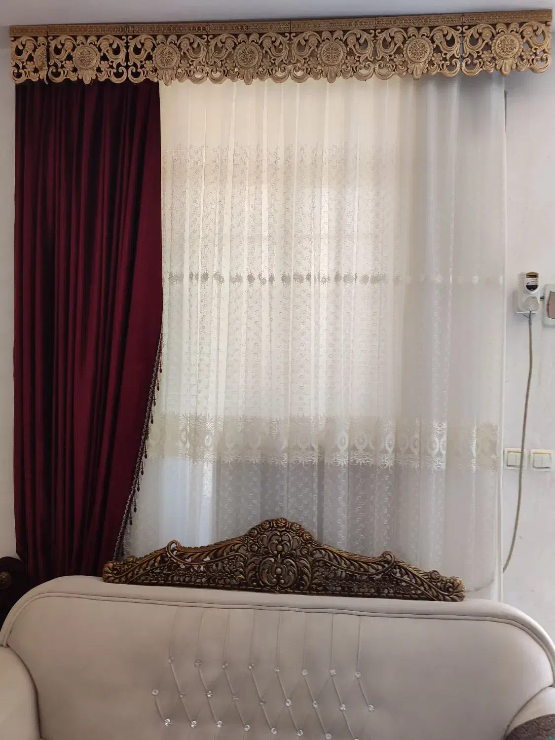 پرده|پرده، رانر، رومیزی|باشت, |دیوار