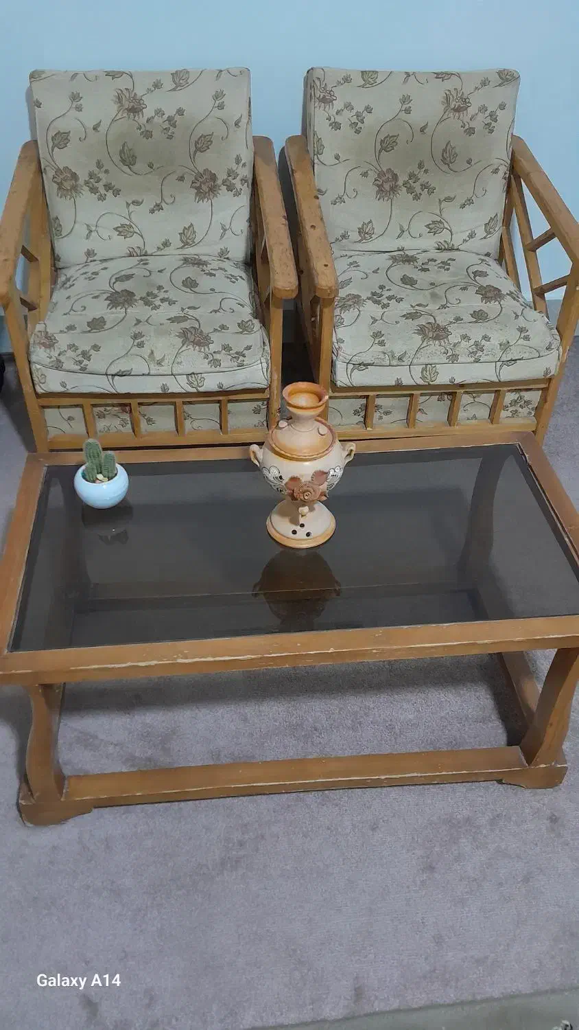 مبل نیم ست. میزو صندلی|مبلمان خانگی و میز عسلی|کرمانشاه, |دیوار