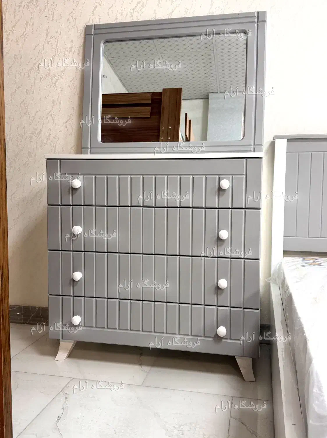 سرویس خواب کامل پلین سایزبندی میزتحریر کمدمیزآرایش|تخت و سرویس خواب|فردیس, شهرک ۱۱۰|دیوار