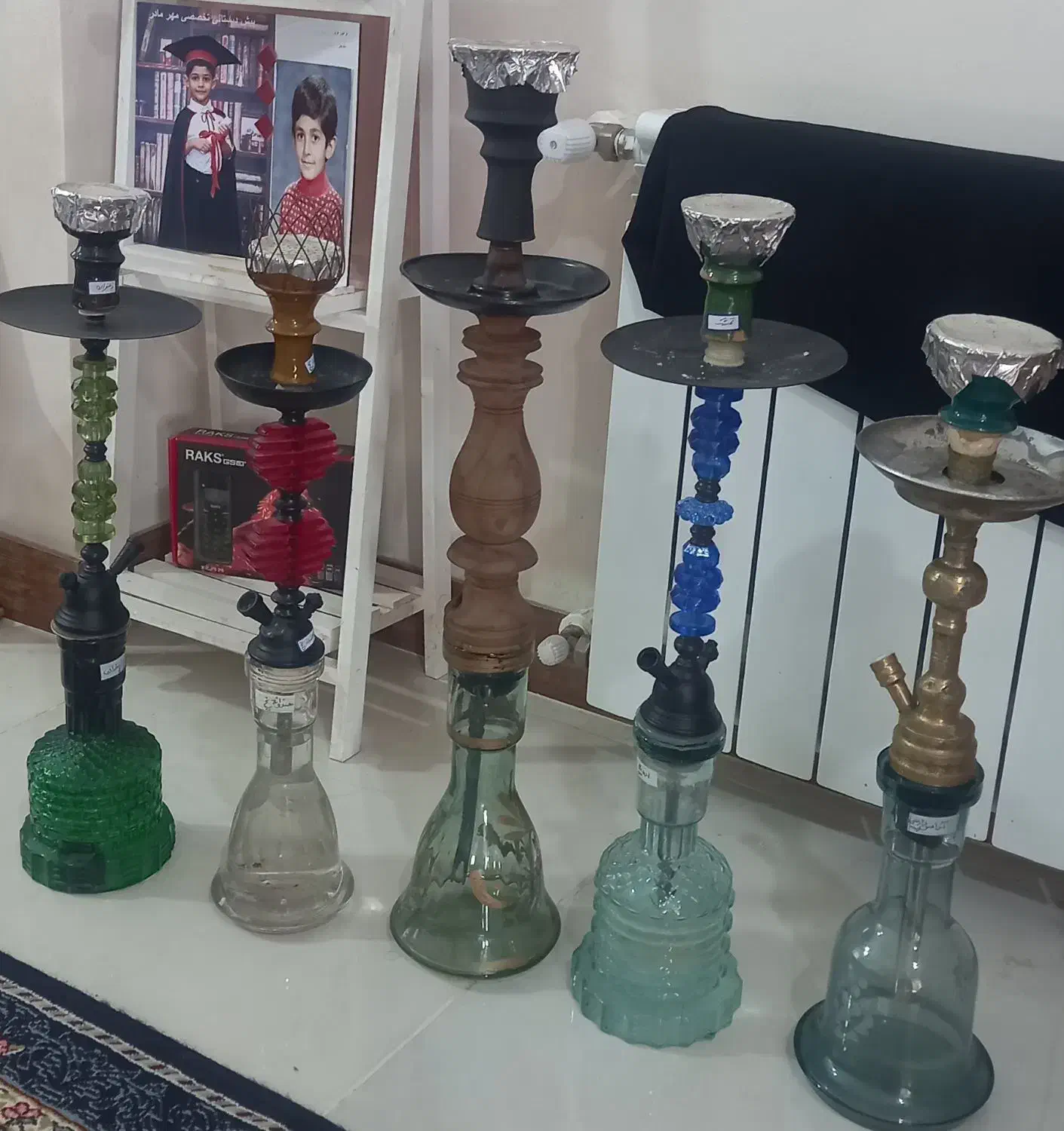 ۵ عدد قلیان/ فروشی|کلکسیون و سرگرمی|نوشهر, |دیوار