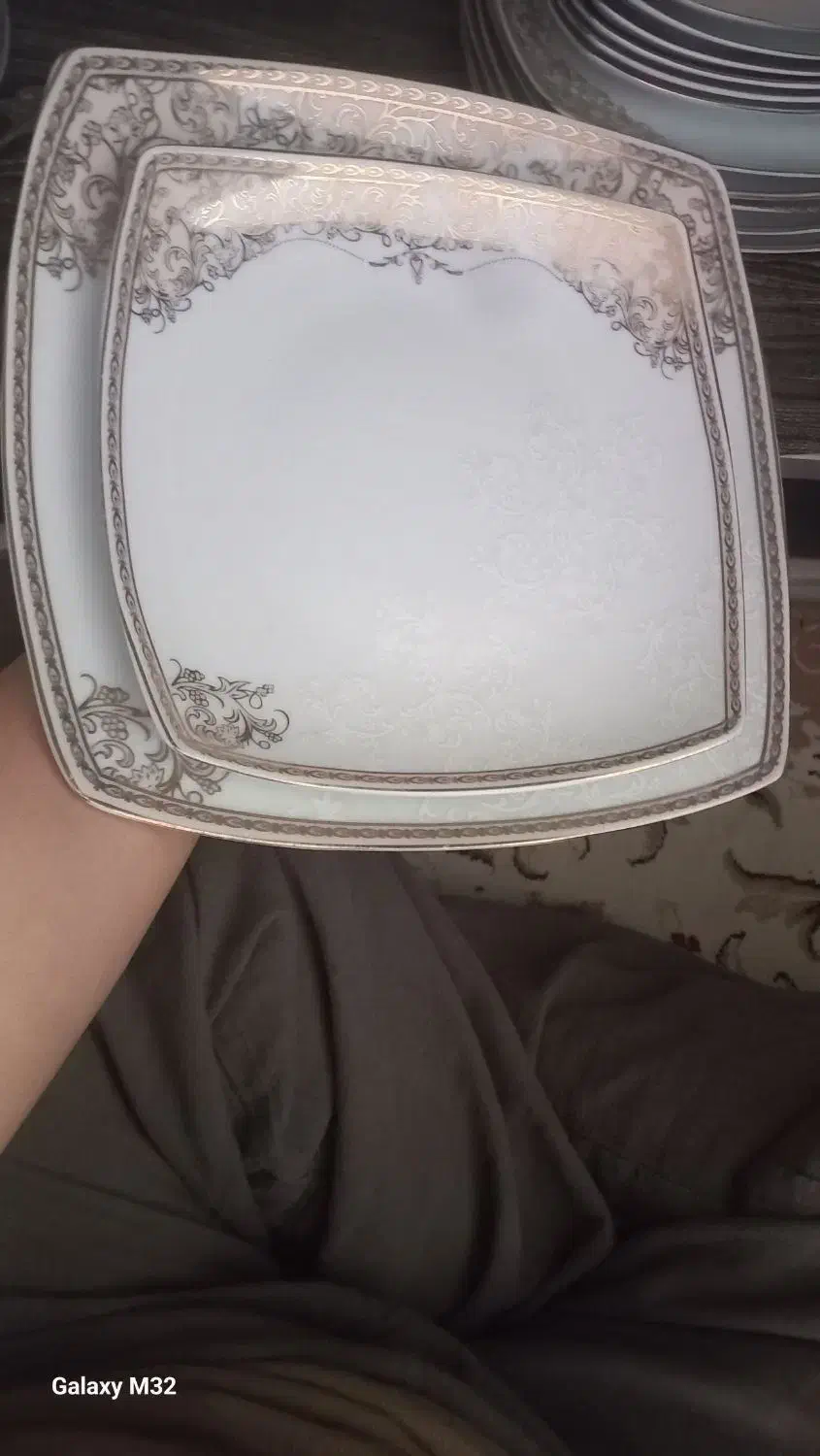 بشقاب پلو ومیوه خوری چینی ۱۲ نفره تندیس ۲۴ پارچه|ظروف سرو و پذیرایی|ماهدشت, |دیوار