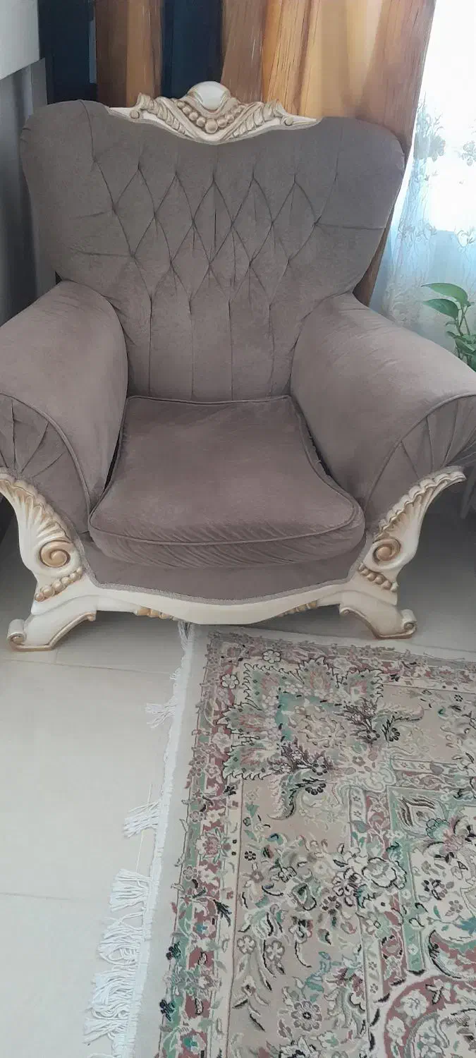 مبل نیمه استیل 8 نفره با نهار خوری 8 نفره|مبلمان خانگی و میز عسلی|رباطکریم, رباطکریم|دیوار