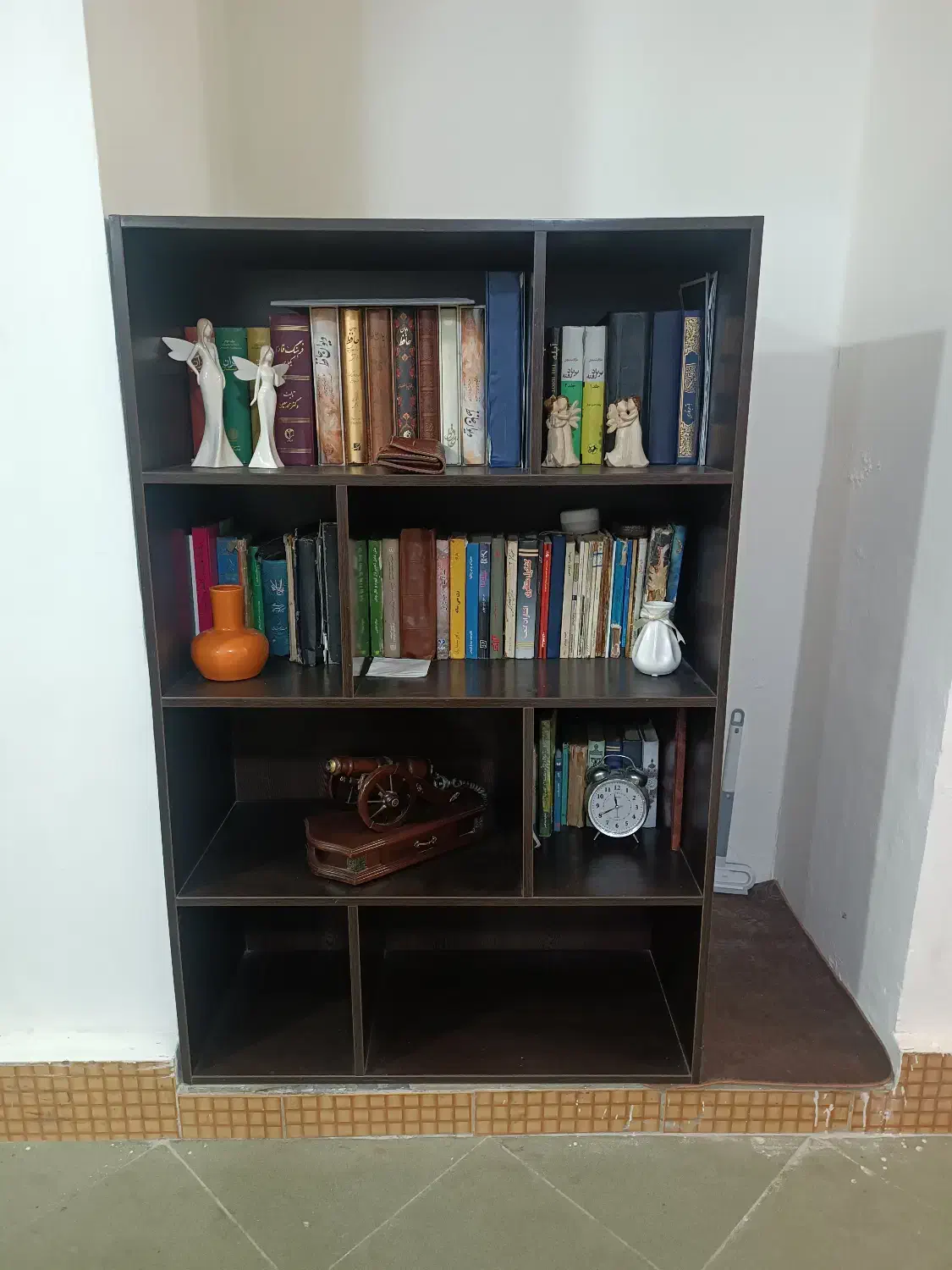 کتابخانه|کتابخانه، شلف، قفسه‌های دیواری|بندرعباس, |دیوار