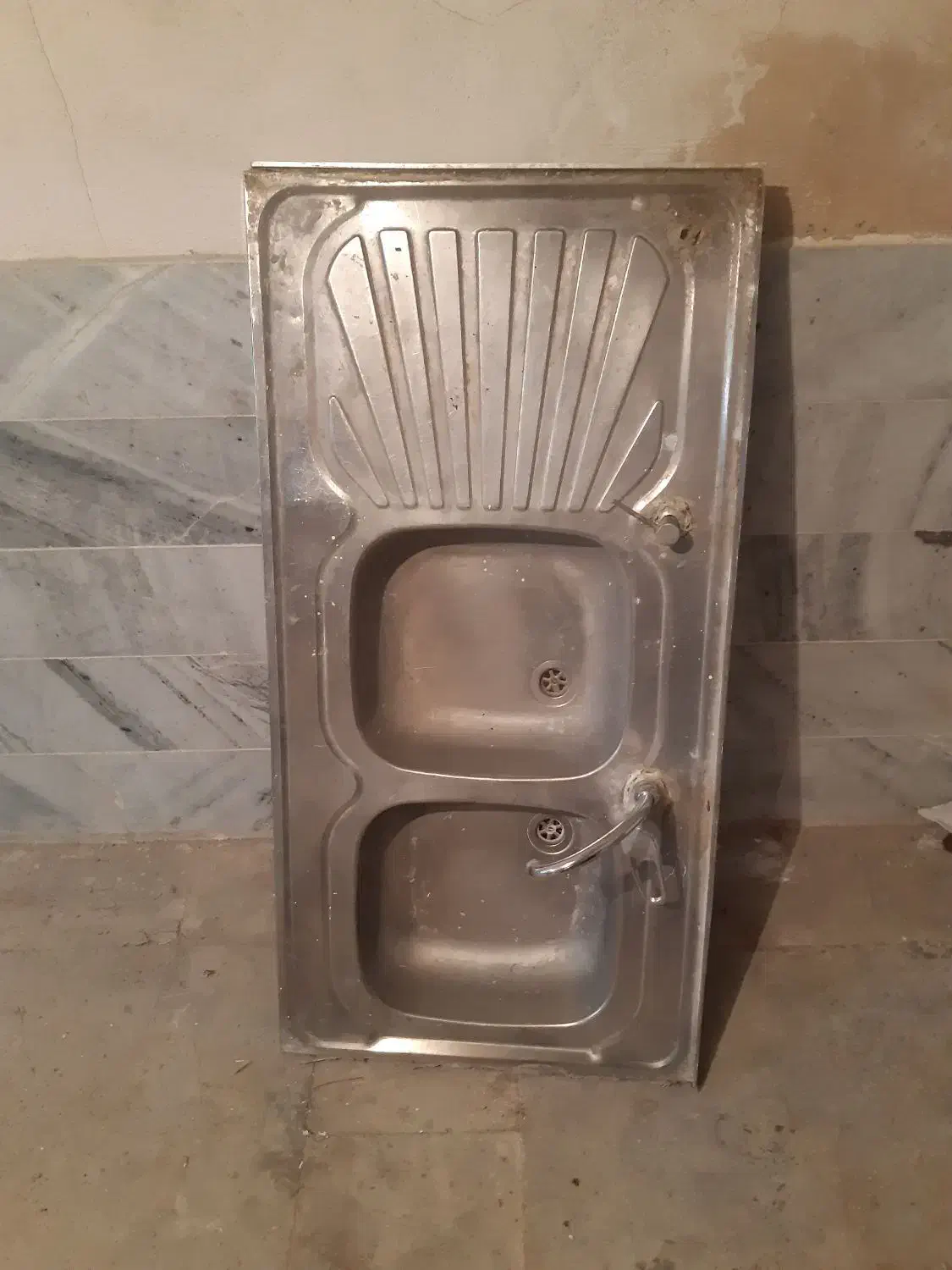 سینک  ظرفشویی|آب‌چکان و نظم‌دهنده ظروف|کرج, حسین آباد (اکبر آباد)|دیوار