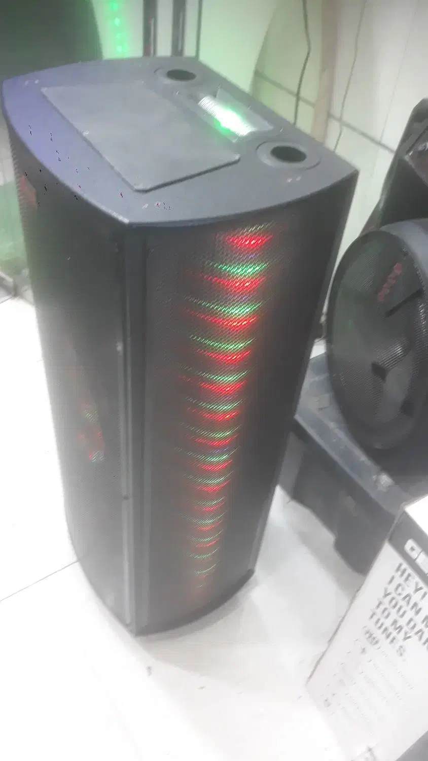 اسپیکر شارژی برقی .باند جفت ۱۰ اینچ|سیستم صوتی خانگی|بوشهر, |دیوار