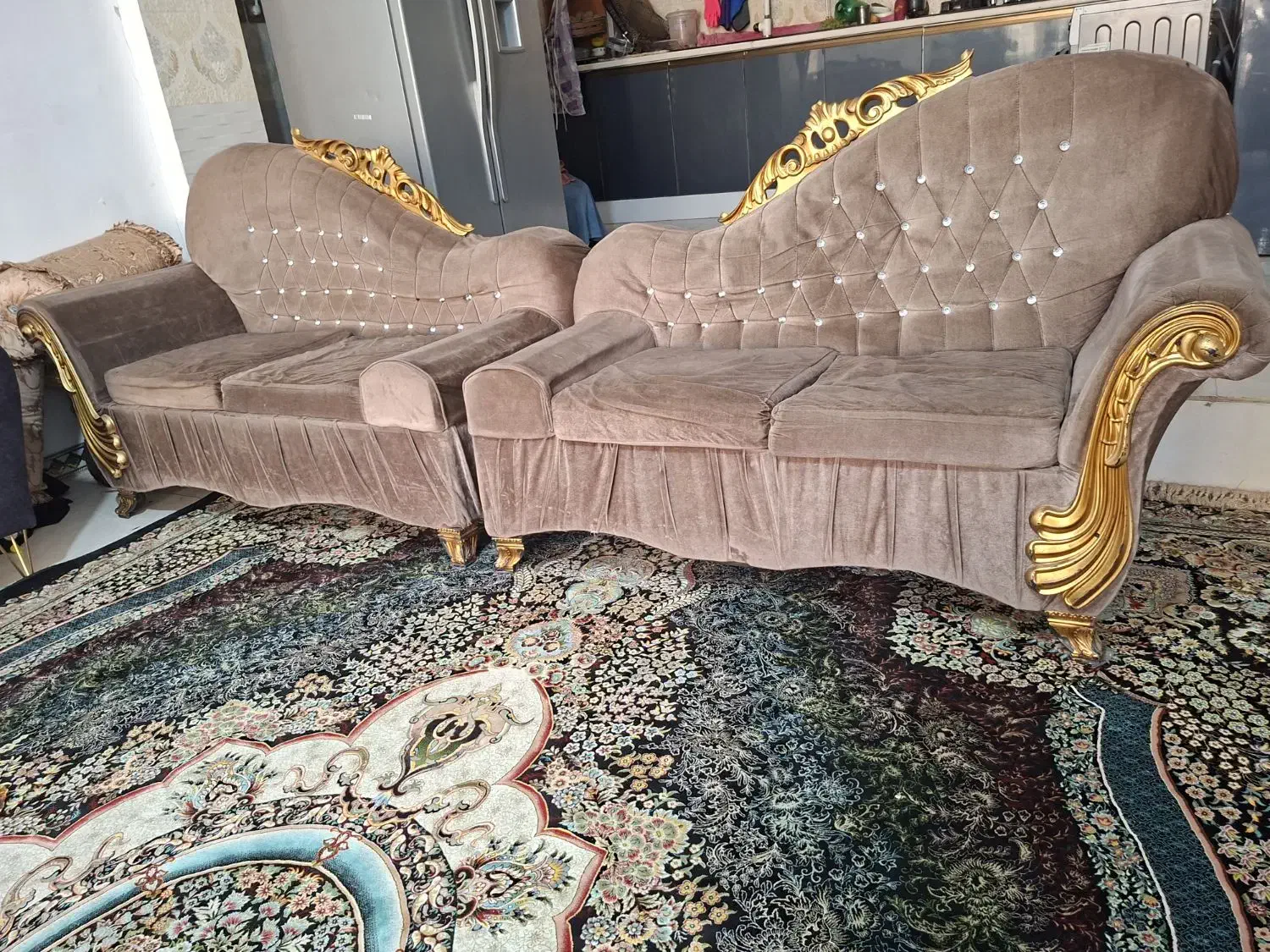 مبل لم راحتی خیلی شیک کمجا دانه ای  ۷۵۰تومن|مبلمان خانگی و میز عسلی|شیراز, میانرود|دیوار