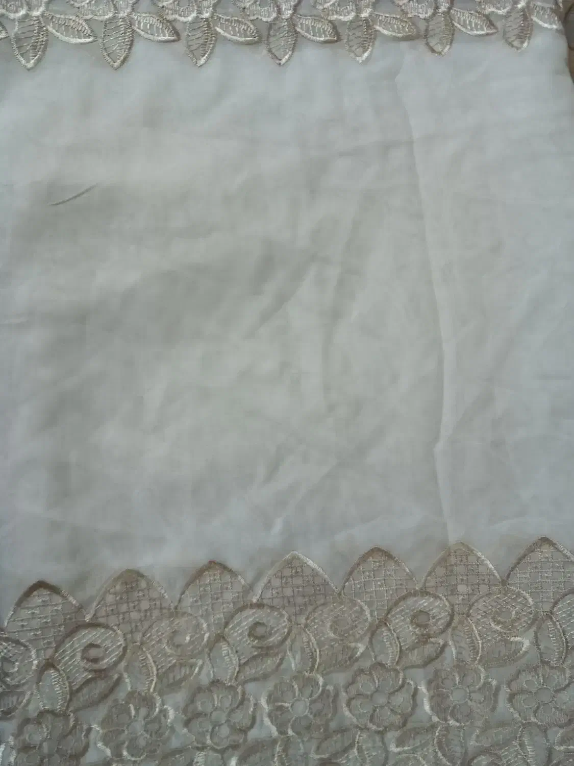 دو عدد پرده حریر|پرده، رانر، رومیزی|لنجان, |دیوار