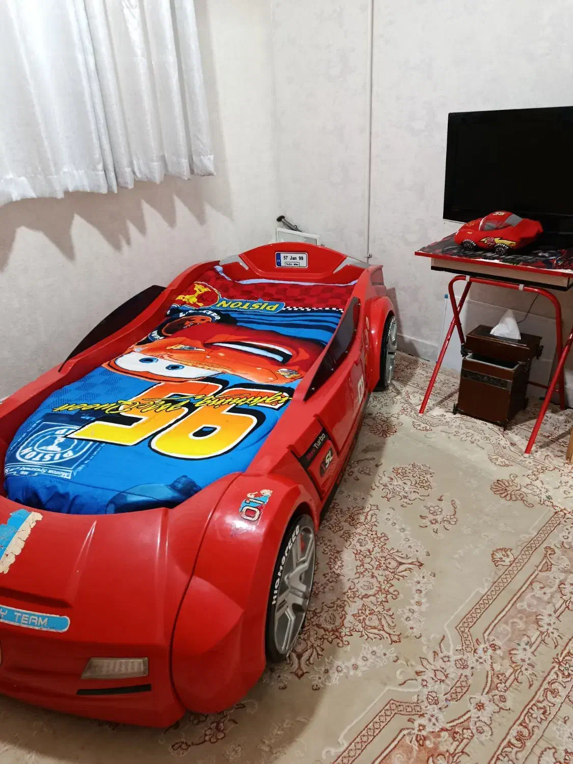 تخت کودک و نوجوان طرح ماشین|تخت و سرویس خواب|شهریار, یوسف آباد صیرفی|دیوار