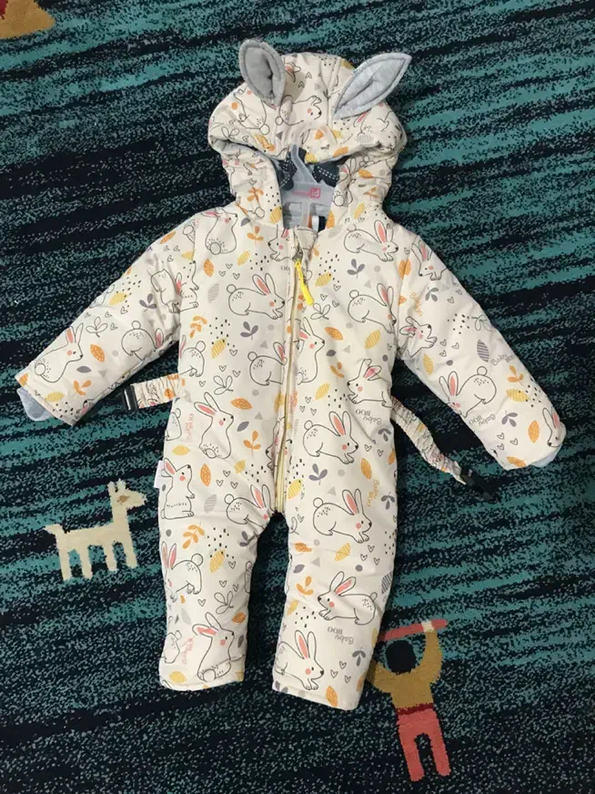 کاپشن سرهمی دستکش و پاپوش دار bayby boo|کفش و لباس بچه|کرمان, |دیوار