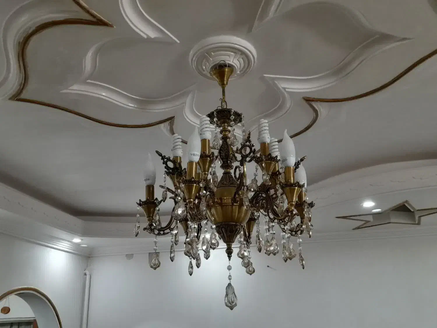 لوستر برنز|لوستر و چراغ آویز|اراک, |دیوار