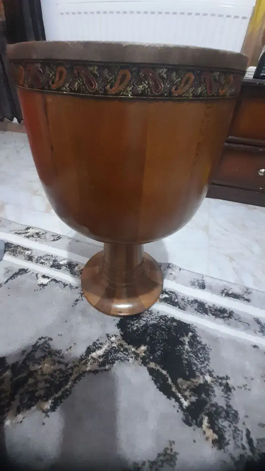 تنبک چوبی برند کاملا سالم و نو  با کاور|سازهای سنتی|تویسرکان, |دیوار