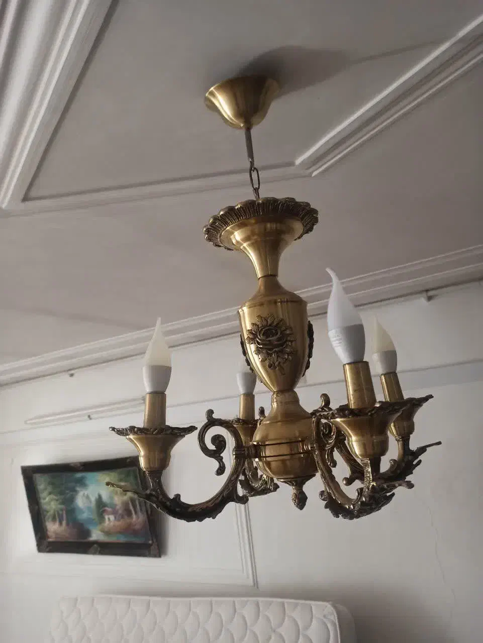 سه عدد لوستر برنز  و سه عدد لوستر حبابی|لوستر و چراغ آویز|خرم‌آباد, |دیوار