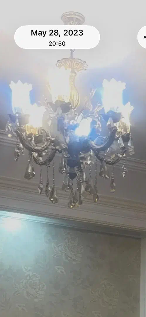 لوستر برنزی جفت|لوستر و چراغ آویز|اصفهان, جلفا|دیوار