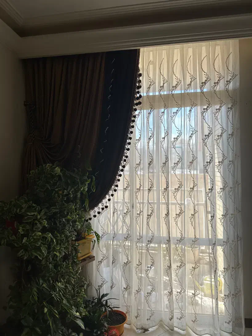 پرده پذیرایی|پرده، رانر، رومیزی|اصفهان, رکن الدوله شرقی|دیوار