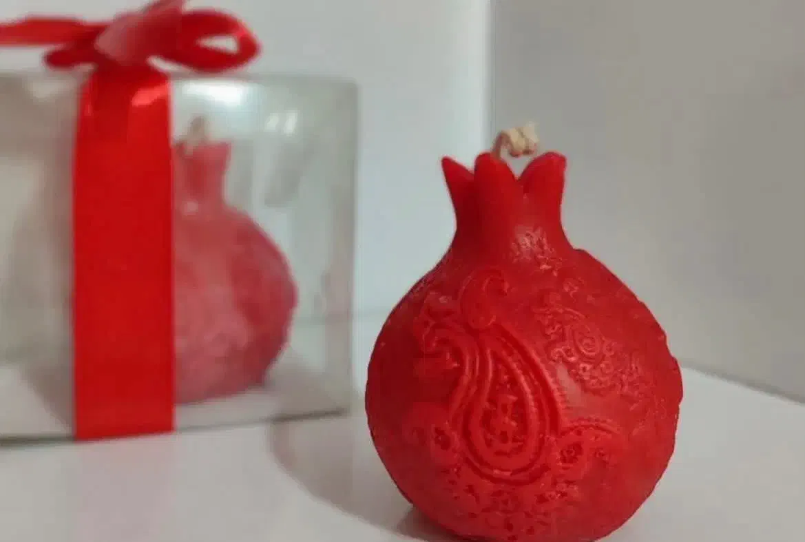 گیفت شمع انار و کدو برای شب یلدا|صنایع دستی و سایر لوازم تزئینی|قائمشهر, |دیوار