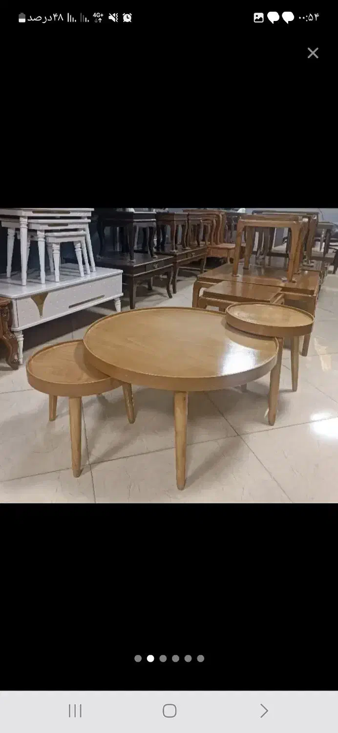 فروش میز عسلی جلومبلی چوب روس تک و عمده|مبلمان خانگی و میز عسلی|کرمانشاه, |دیوار