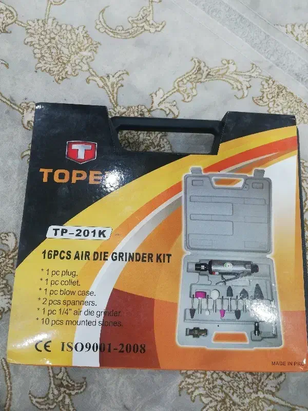 کیت فرز انگشتی تاپکس به همراه درجه باد شریدر|ابزارآلات|خرمشهر, |دیوار