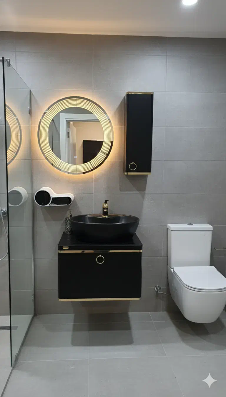 ست های مدرن روشویی PVC در طرح های مختلف|لوازم سرویس بهداشتی|بروجرد, |دیوار