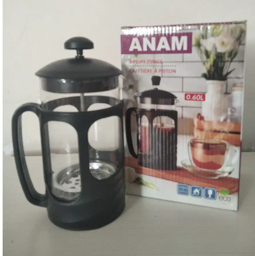 لیوان دمنوش ساز یا فرنچ پرس آنام|قوری، کتری، قهوه‌ساز دستی|آبیک, |دیوار