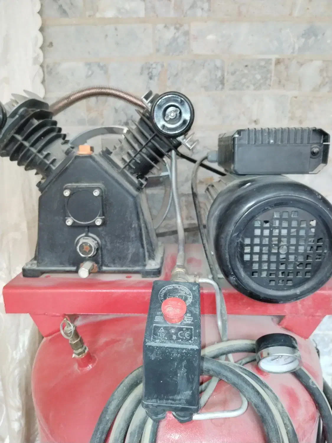 پمپ باد 250 لیتری دو سیلندر خورجینی|ابزارآلات|مشهد, شهرک امام هادی (شهرک غرب)|دیوار