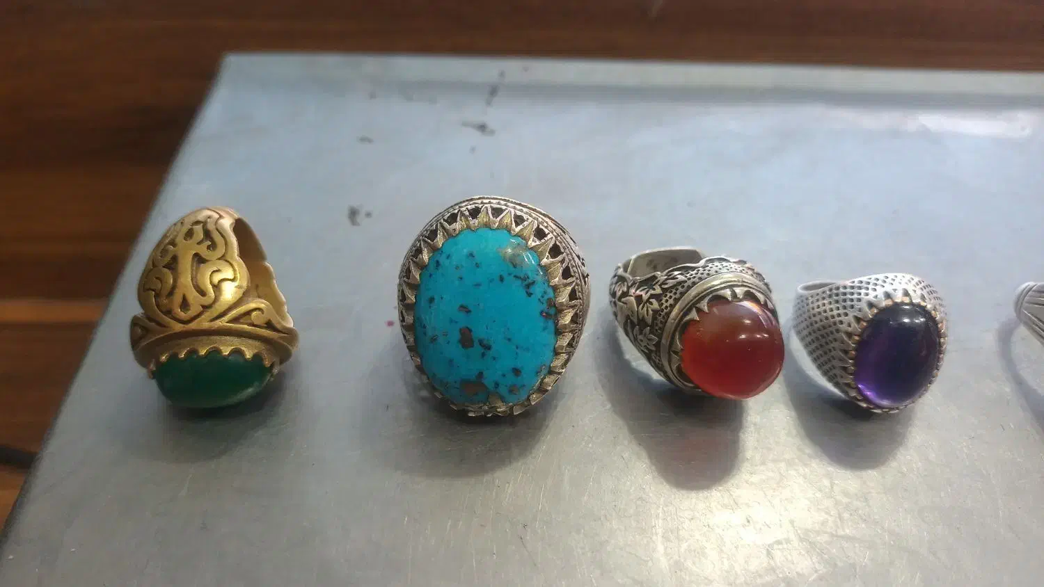 انگشتر نقره|جواهرات|مبارکه, |دیوار