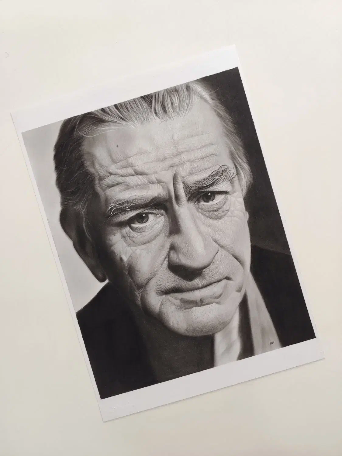 تابلوی سیاه قلم هایپررئال رابرت دنیرو|تابلو، نقاشی، عکس|تهران, فرحزاد|دیوار