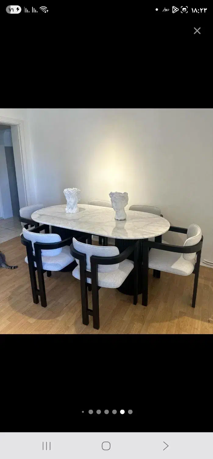 میز ناهارخوری|میز و صندلی غذاخوری|رشت, رودبارتان|دیوار