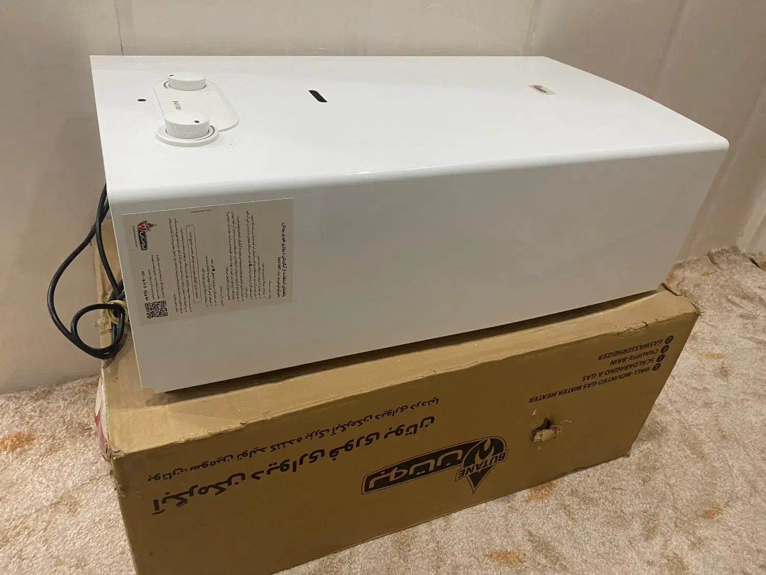 فروش ابگرمکن بوتان گازی فن دار مدل 4318|آبگرمکن، پکیج، شوفاژ|عسلویه, |دیوار