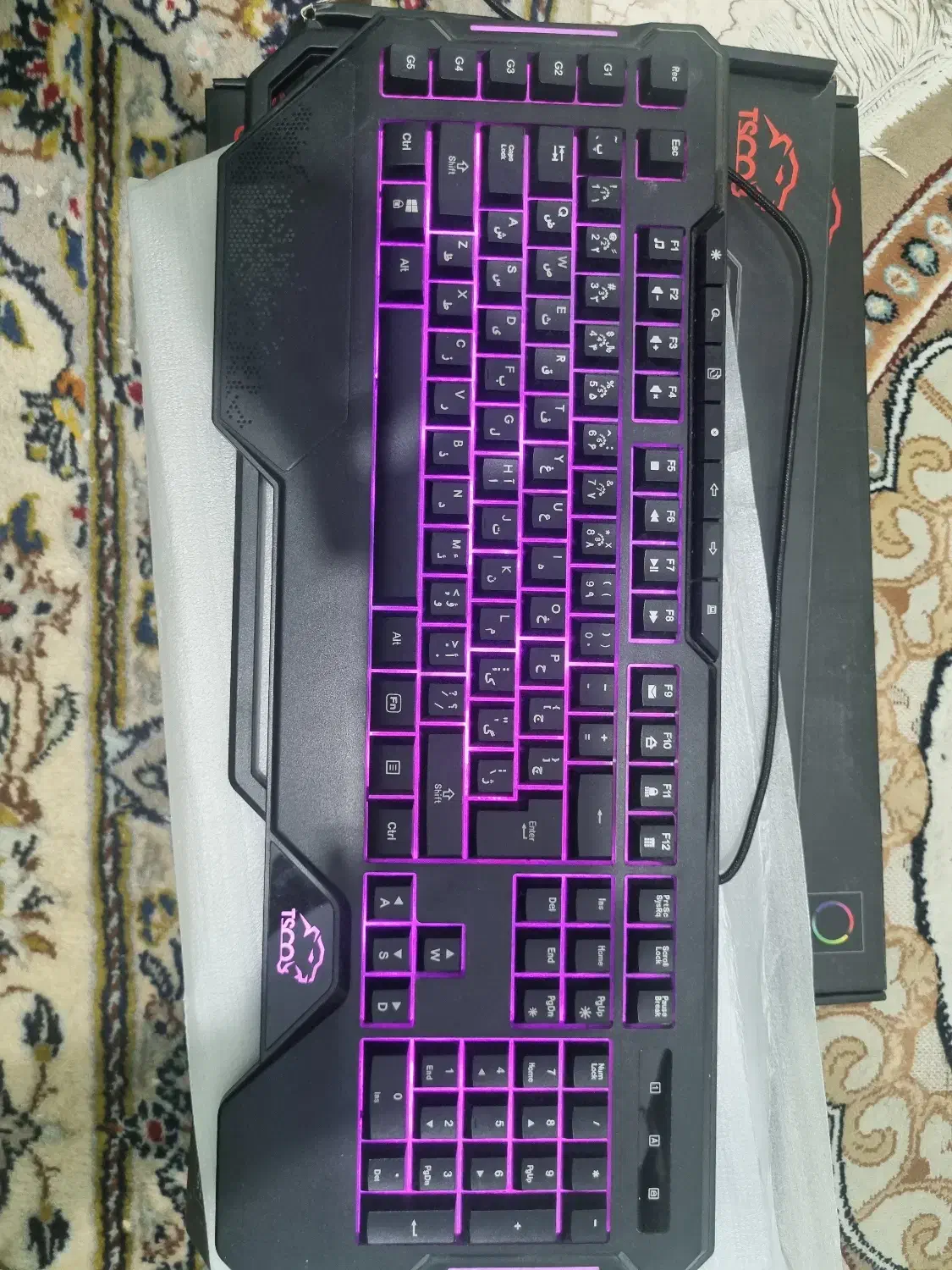 کیبرد گیمینگ تسکو rgb|قطعات و لوازم جانبی رایانه|تهران, شمس‌آباد|دیوار