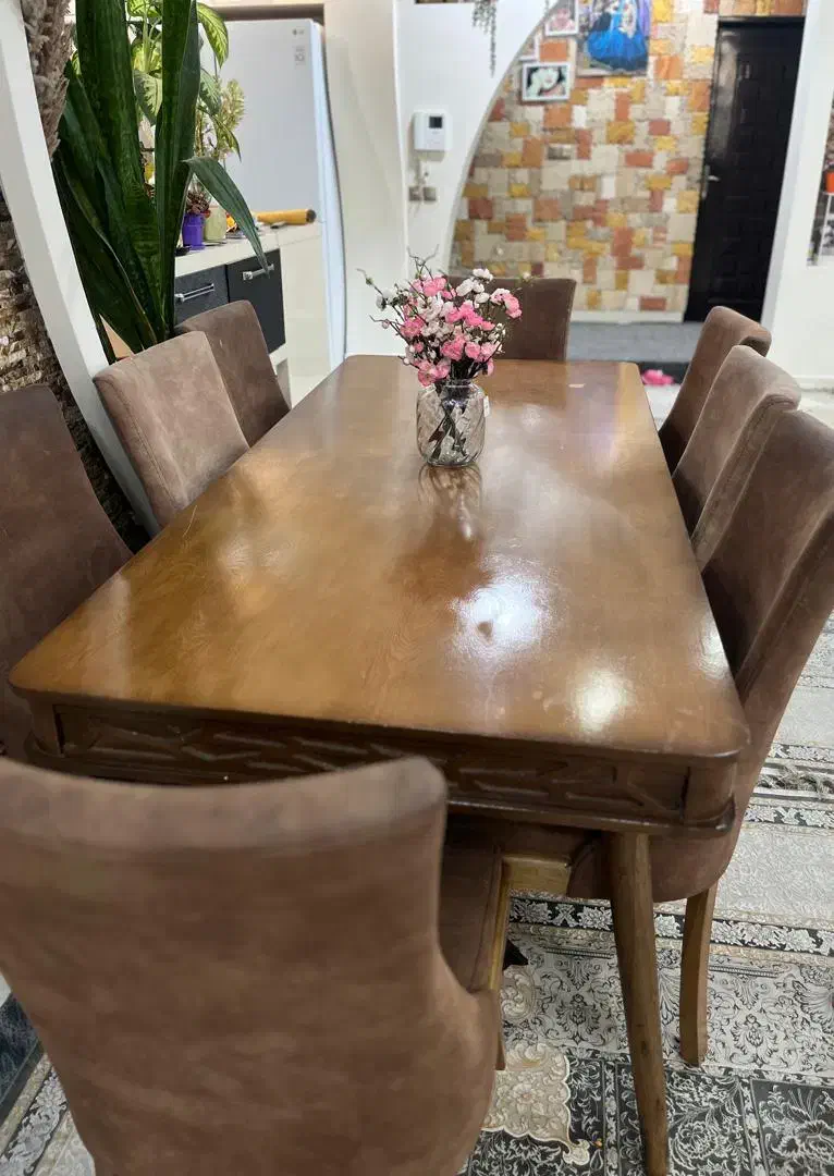 میزناهار خوری ۸ تفره درحد نو|میز و صندلی غذاخوری|دزفول, |دیوار