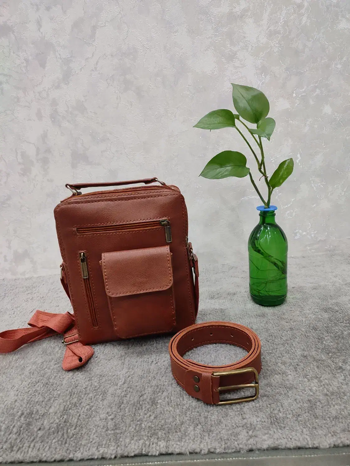 کیف وکمربند وکیف جیبی چرم مصنوعی دست دوز|کیف، کفش، کمربند|فولادشهر, B7|دیوار