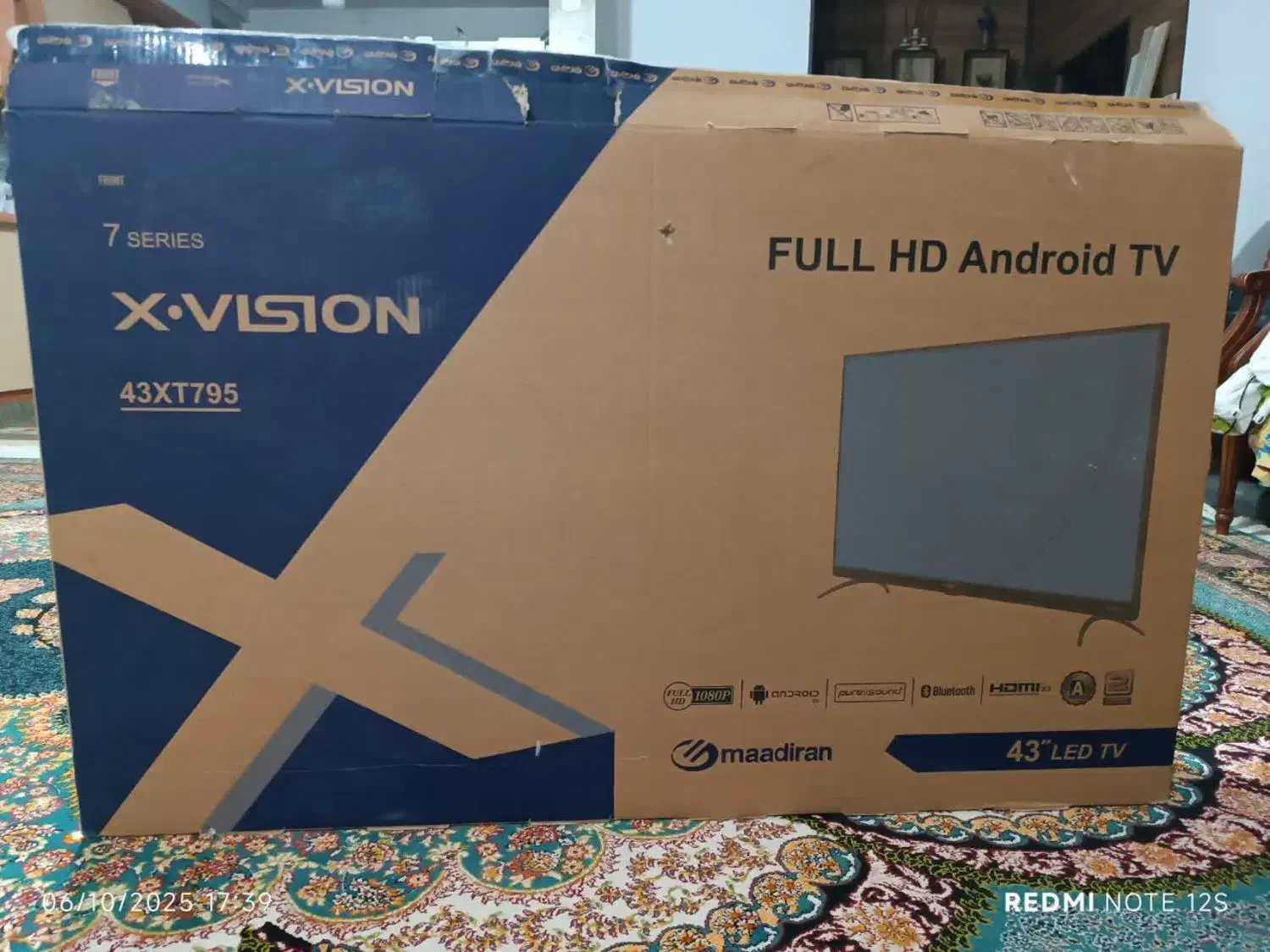 تلویزیون ال ای دی 43اینچ ایکس ویژن هوشمند|تلویزیون و پروژکتور|مشهد, هفت تیر (نه دره)|دیوار