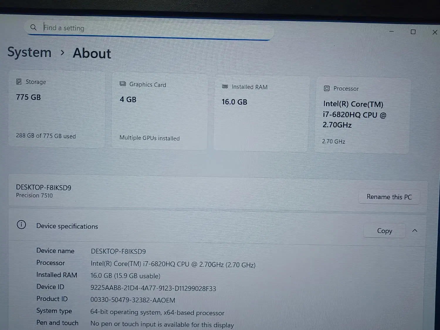 لپ تاپ precision 7510|رایانه همراه|ری, شهید غیوری (ابن باویه)|دیوار