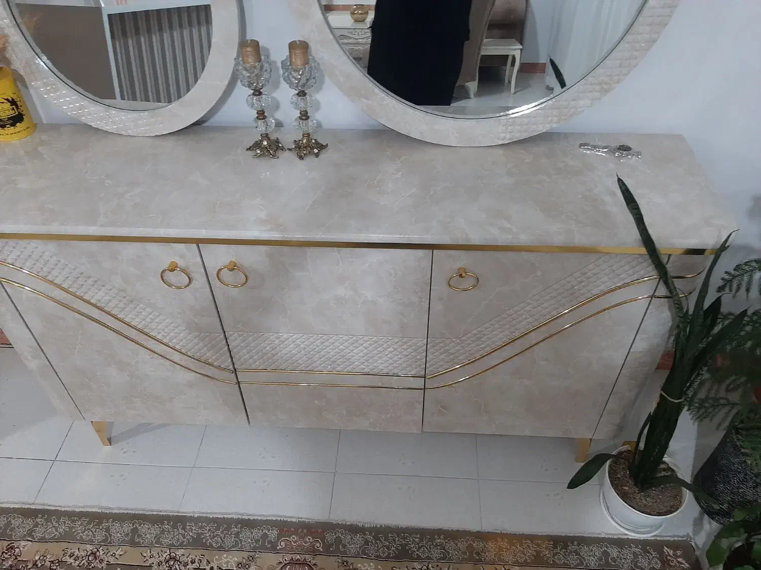 اینه وکنسول|بوفه، ویترین، کنسول|هشتگرد, شهرک بعثت|دیوار