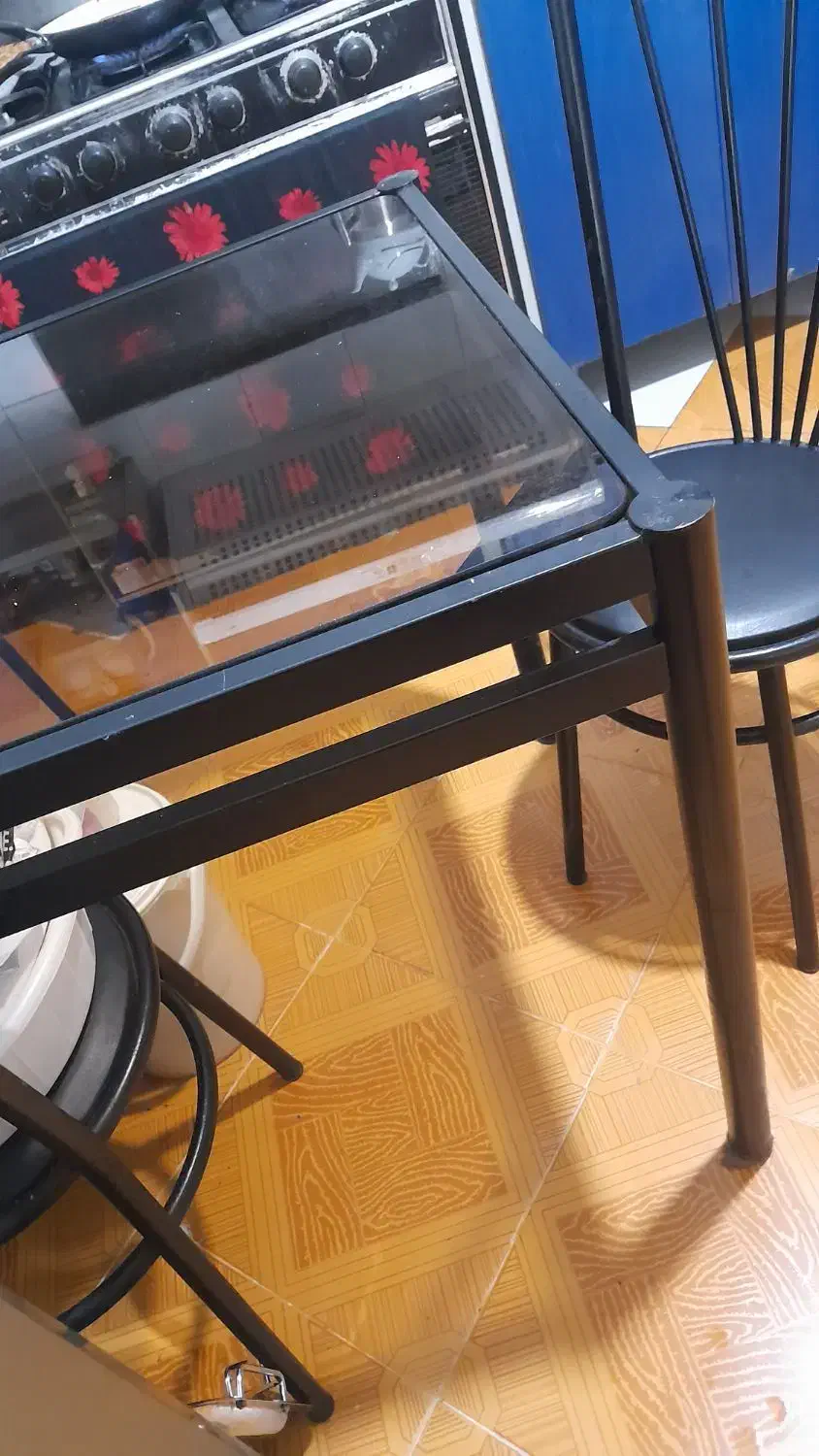 فروش میز ناهارخوری فلزی ۴ نفره|میز و صندلی غذاخوری|سلمانشهر, |دیوار