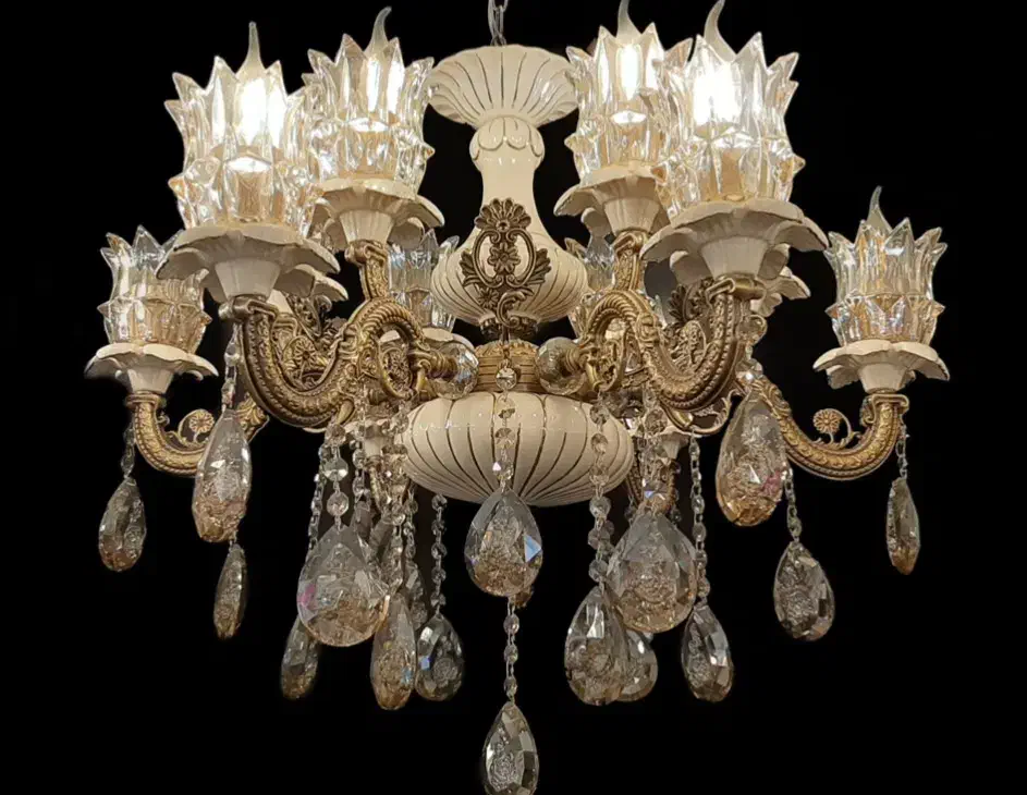 لوستر برنز سرامیک مدل دایکاس|لوستر و چراغ آویز|قم, نیروگاه|دیوار