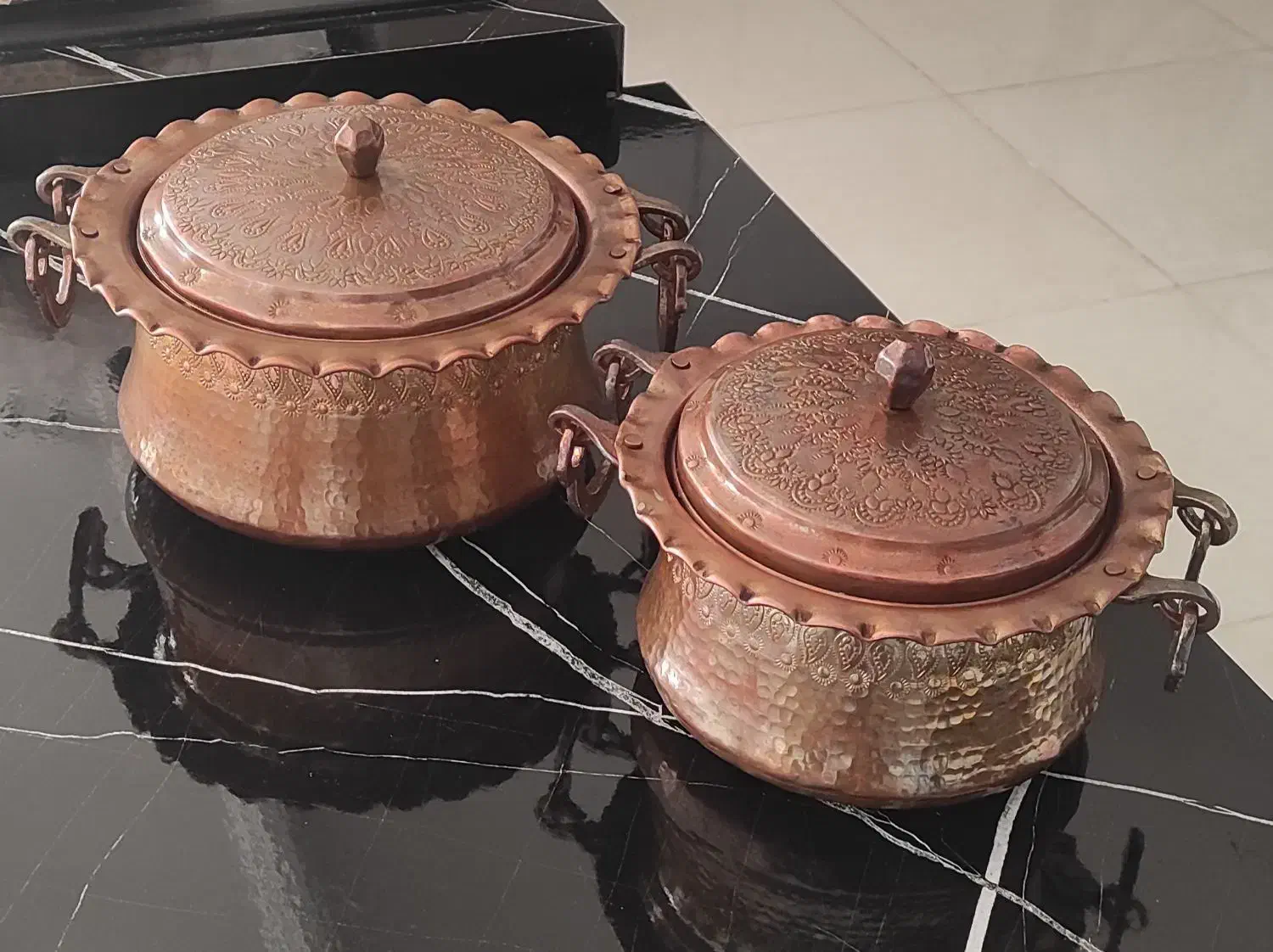 قابلمه مسی|ظروف پخت‌وپز|یاسوج, |دیوار