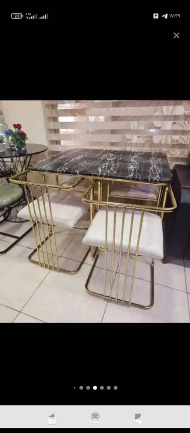 صندلی نهار خوری فلزی بادوام خاص به قیمت تولیدی|مبلمان خانگی و میز عسلی|خوی, |دیوار