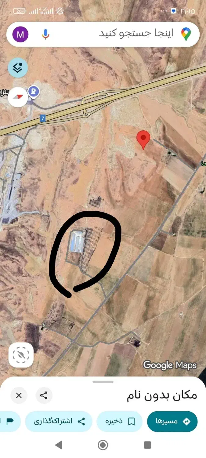 زمین کشاورزی بیضا پشت باغ|فروش زمین و ملک کلنگی|بیضا, |دیوار