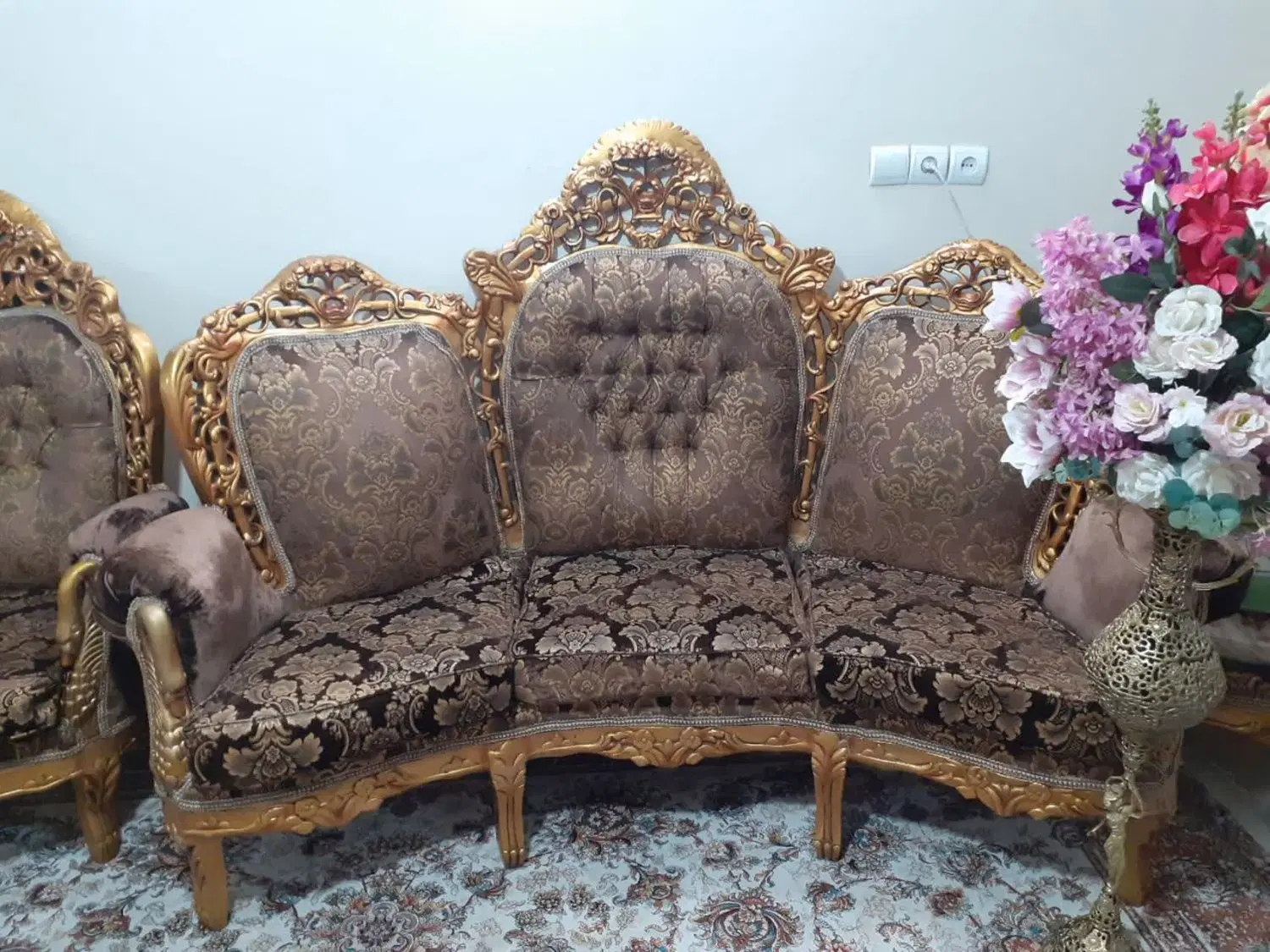 مبل سلطنتی تمام چوب|مبلمان خانگی و میز عسلی|تهران, دیلمان|دیوار