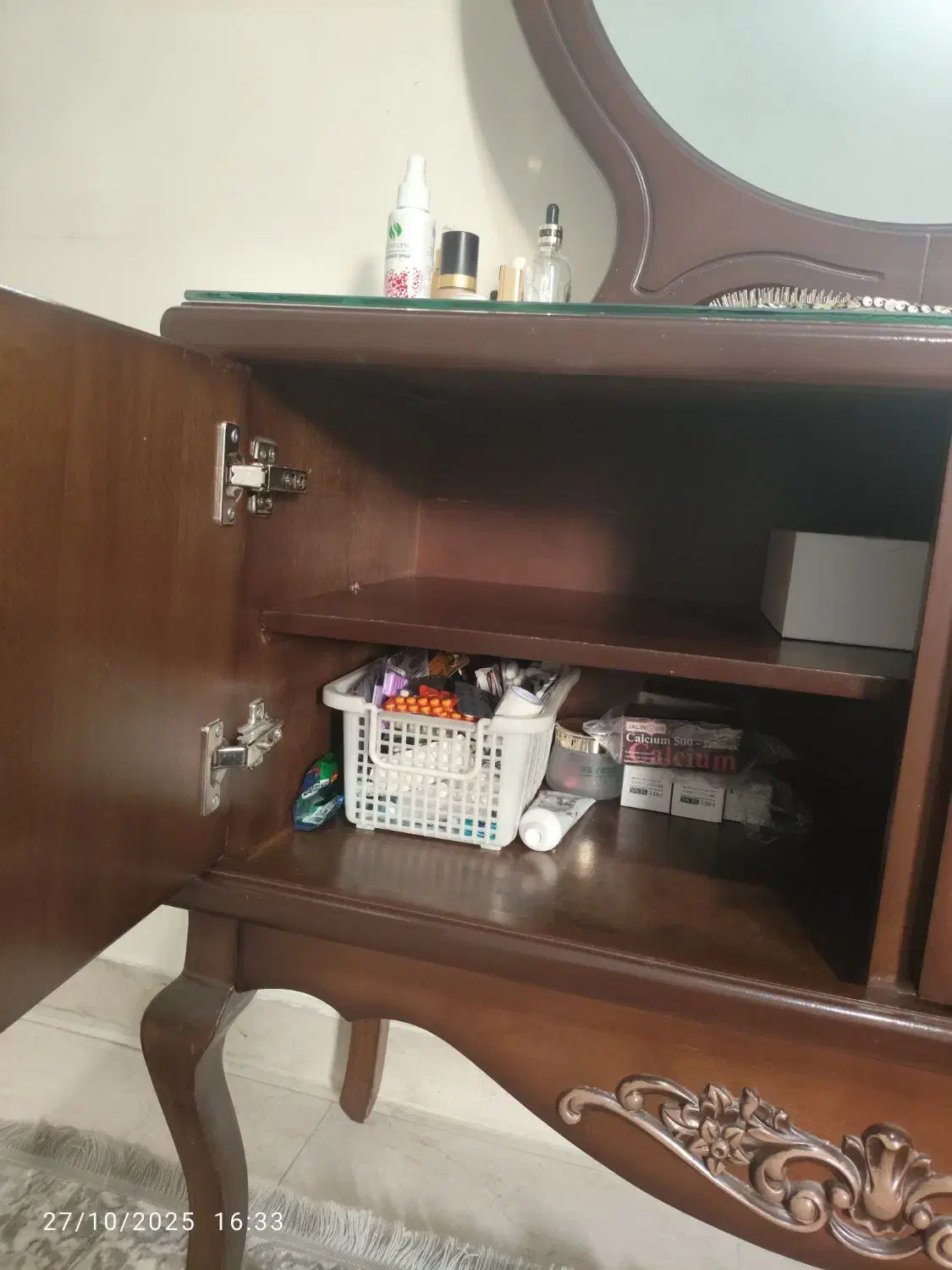 میز آینه سالم|جاکفشی، کمد، دراور|تهران, زیبادشت|دیوار