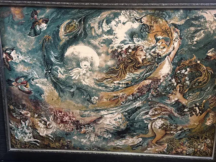 تابلو فرش|تابلو فرش|گنبد کاووس, |دیوار