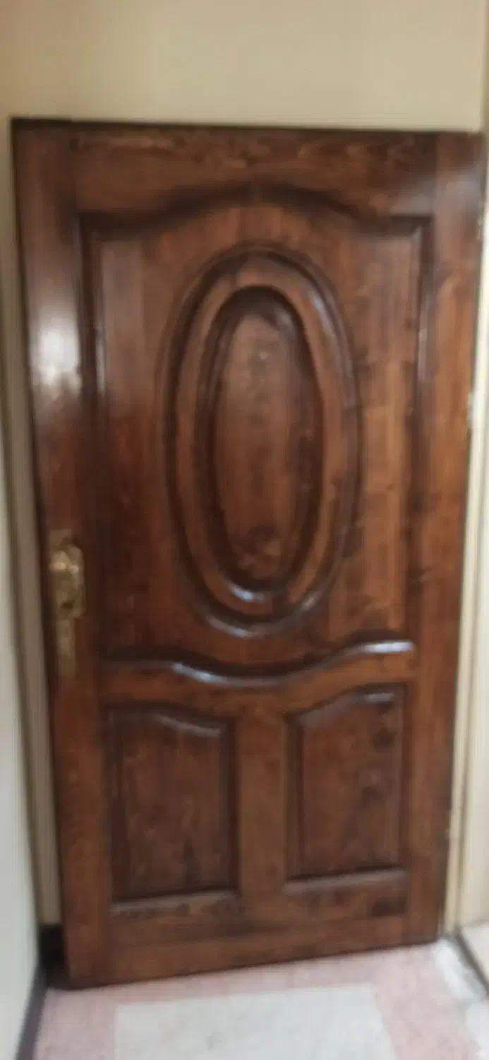 درب چوبی با قفل ودستگیره وچشمی|مصالح و تجهیزات ساختمان|تهران, نگین غرب|دیوار