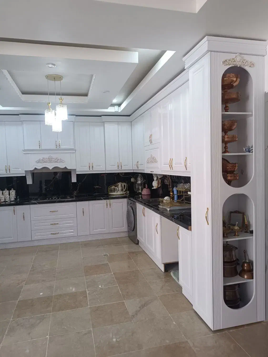 نقاشی ساختمان .رنگ کابینت نئوکلاسیک|خدمات پیشه و مهارت|قائن, |دیوار