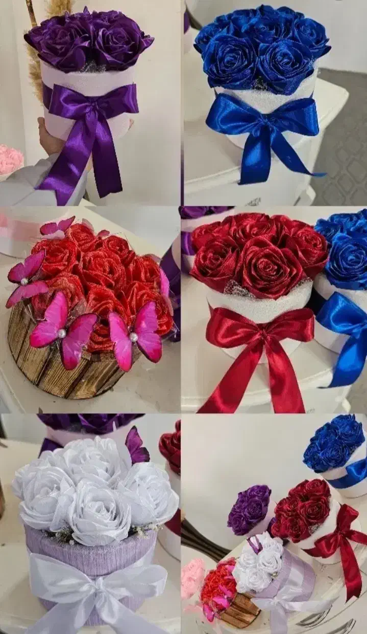 گل‌های روبانی  جاودان|صنایع دستی و سایر لوازم تزئینی|مشهد, خواجه ربیع|دیوار